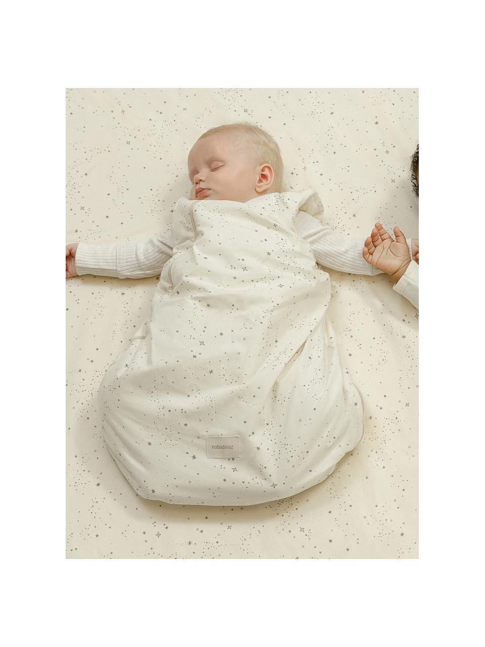 Baby-Schlafsack Cocoon aus Bio-Baumwolle, Bezug: 100 % Bio-Baumwolle, GOTS, Off White, Greige, B 50 x L 90 cm