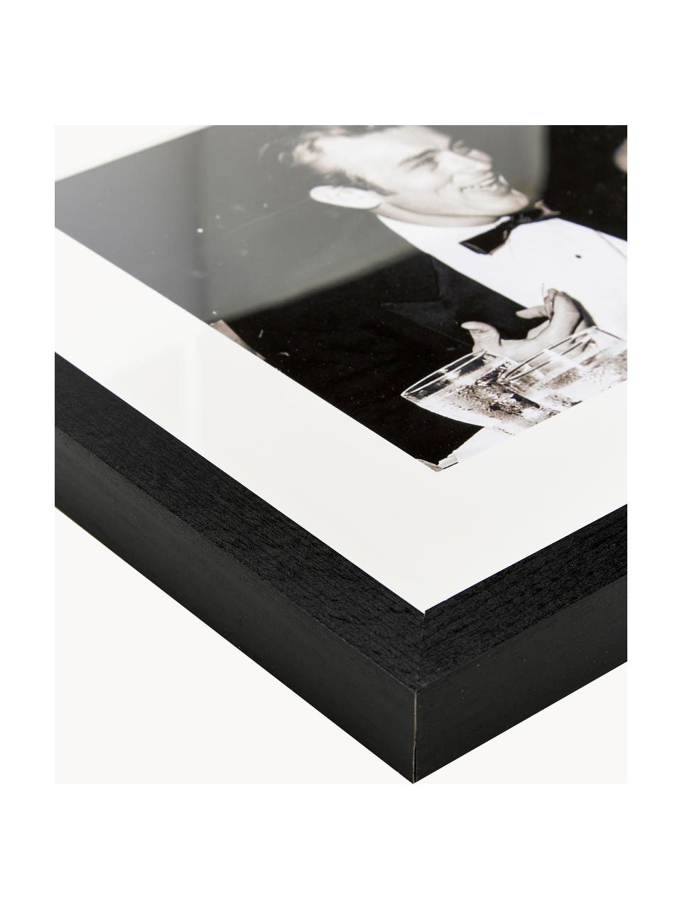 Impression photographique encadrée Pier Angeli & James Dean, Noir, blanc, larg. 43 x haut. 33cm