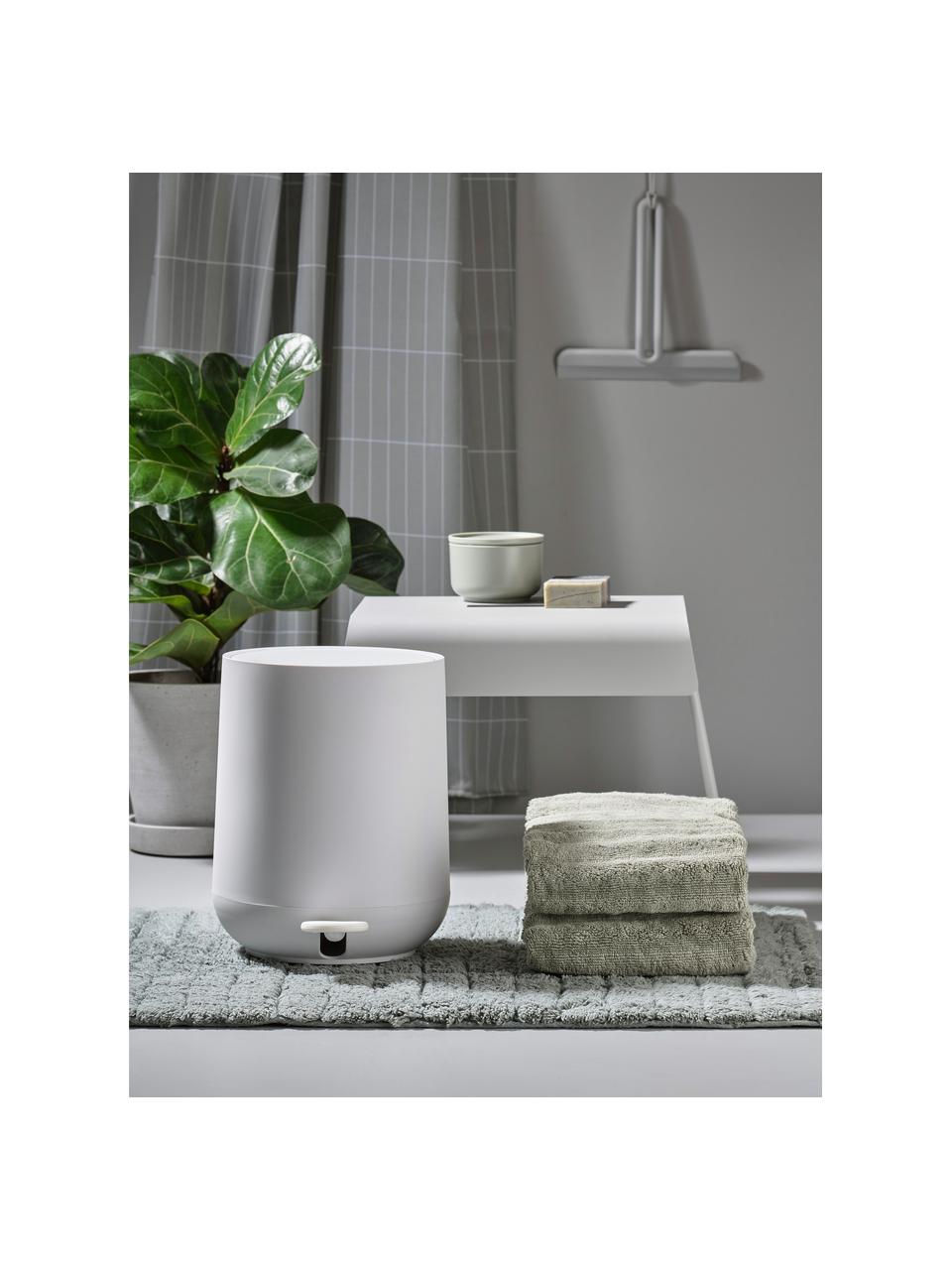 Poubelle à fermeture douce Nova, Plastique ABS, Blanc, 3 l