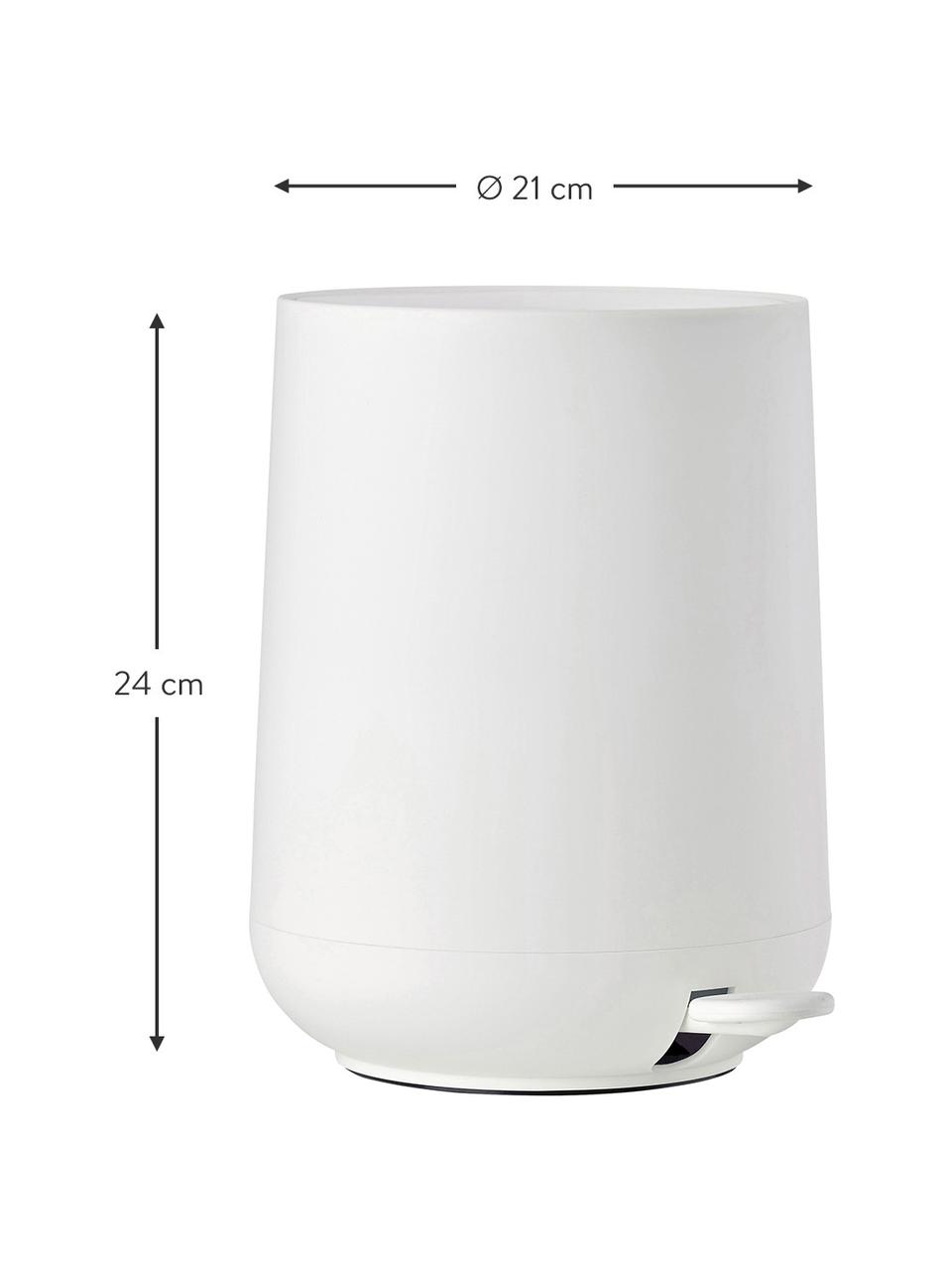 Odpadkový kôš s vrchnákom Softmotion Nova, Umelá hmota (ABS), Biela, 3 l
