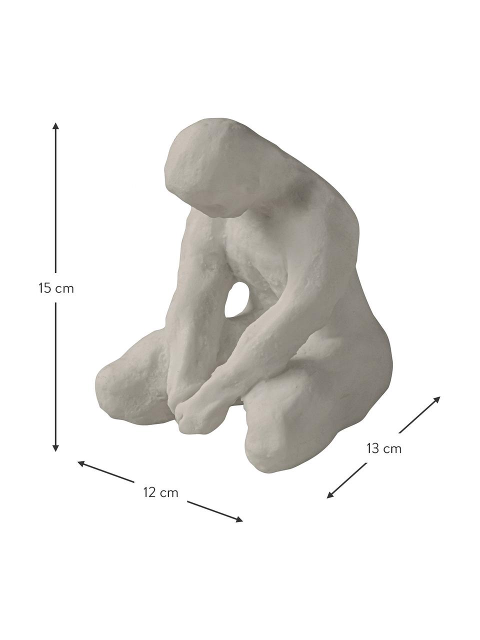 Dekorace Sall, Mramor, Písková, Š 12 cm, V 15 cm