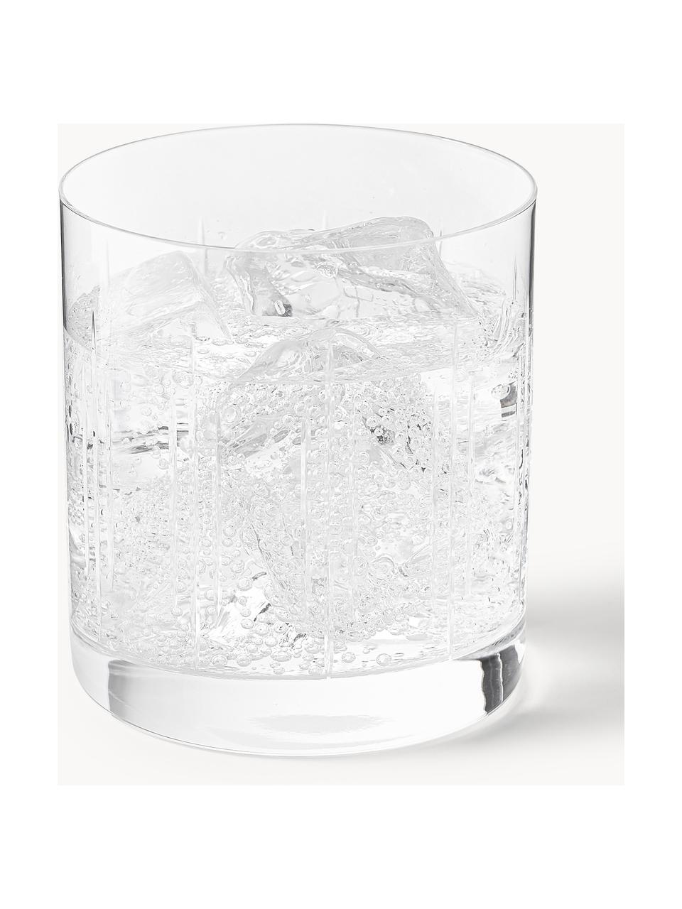 Waterglazen Felipe van kristalglas, 4 stuks, Crystal glas/kristalglas, Transparant, Ø 8 x H 9 cm, 280 ml