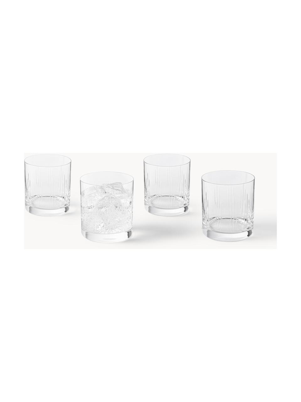 Wassergläser Felipe aus Kristallglas, 4 Stück, Crystal glas/Kristallglas, Transparent, Ø 8 x H 9 cm, 280 ml