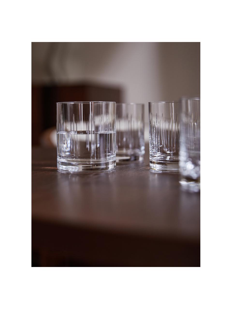 Sklenice z křišťálového skla Felipe, 4 ks, Křišťálové sklo, Transparentní, Ø 8 cm, V 9 cm, 280 ml