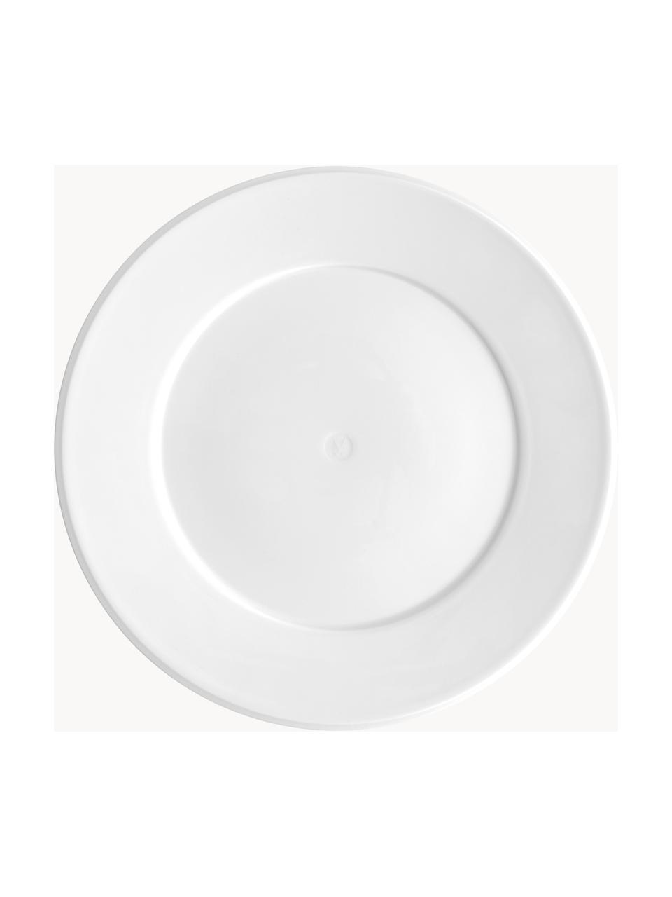 Ručne vyrobené plytké taniere z porcelánu Vitruv, 2 ks, Porcelán, Biela, Ø 29 cm