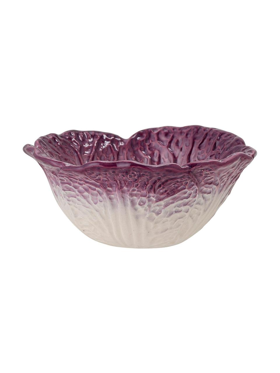 Cuenco artesanal Mimosa, Gres, Lila, Ø 13 x Al 6 cm, 200 ml