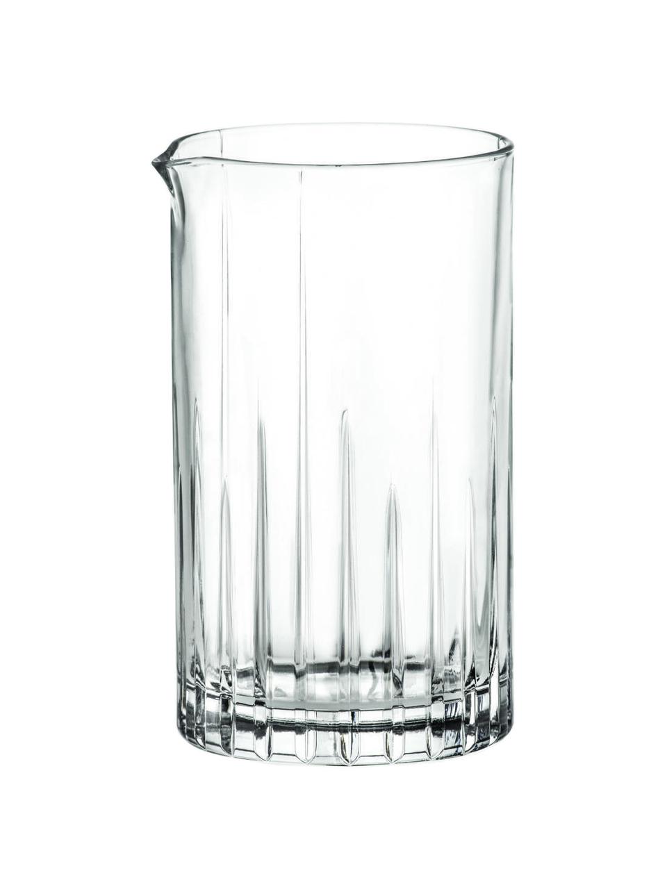 Krištáľový pohár na miešanie s reliéfom Brocca, 650 ml, Krištáľové sklo, Priehľadná, Ø 10 x V 16 cm, 650 ml