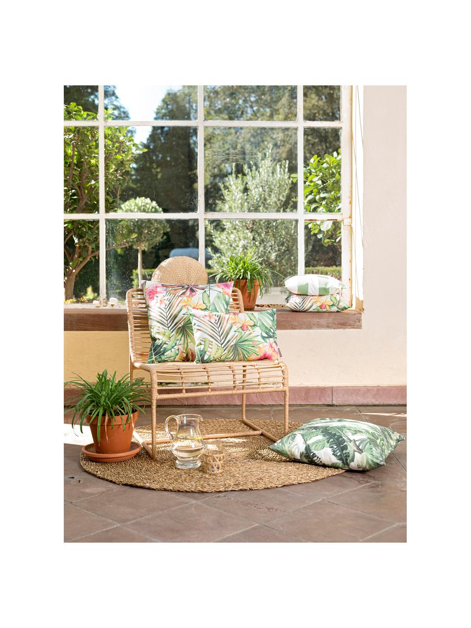 Outdoor kussenhoes Kokamo met tropische print, 100% Dralon® polyacryl, Meerkleurig, B 40 x L 40 cm