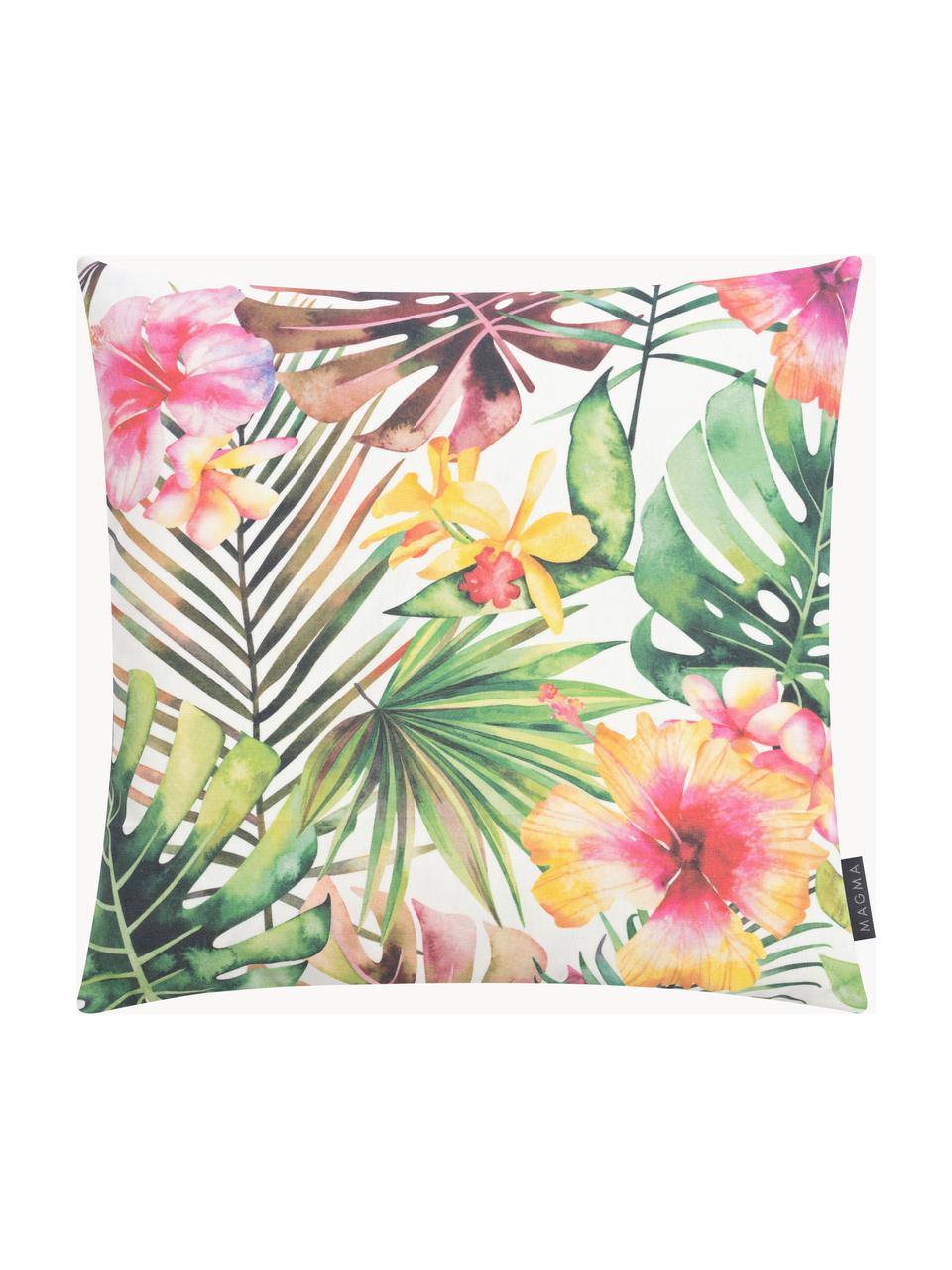 Outdoor kussenhoes Kokamo met tropische print, 100% Dralon® polyacryl, Meerkleurig, B 40 x L 40 cm