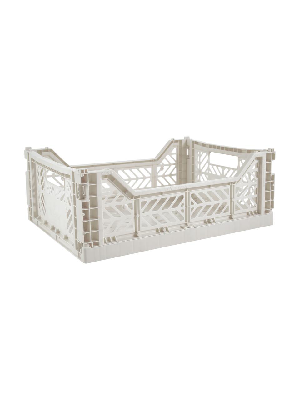 Boîte de rangement pliable Light, Plastique, Gris clair, larg. 40 x haut. 14 cm