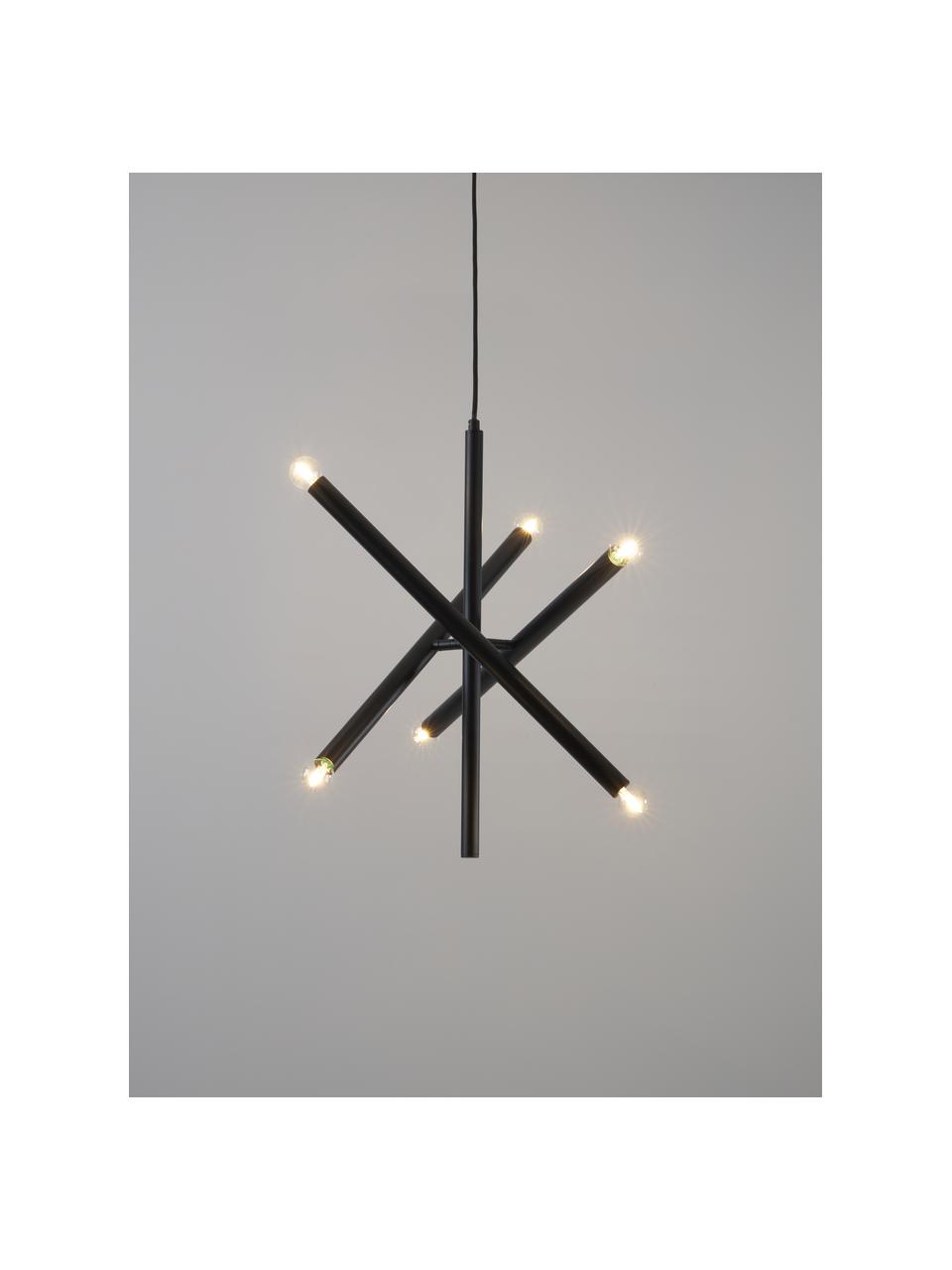 Design hanglamp Sticks, Zwart, Ø 60 cm