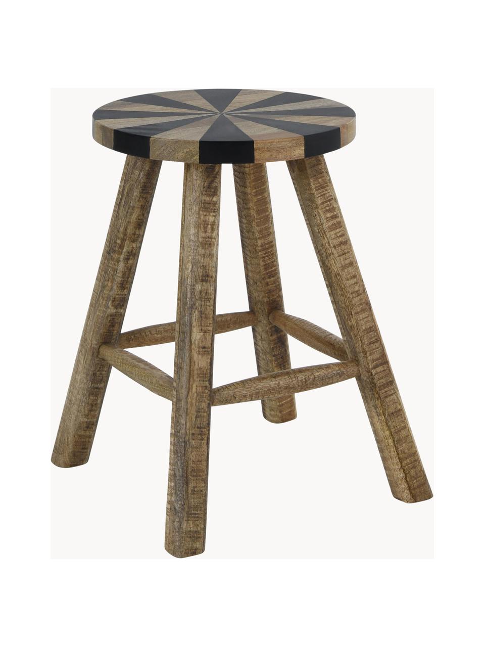 Tabouret en bois de manguier Karusell, Bois de manguier, Bois de manguier, Ø 32 x haut. 46 cm