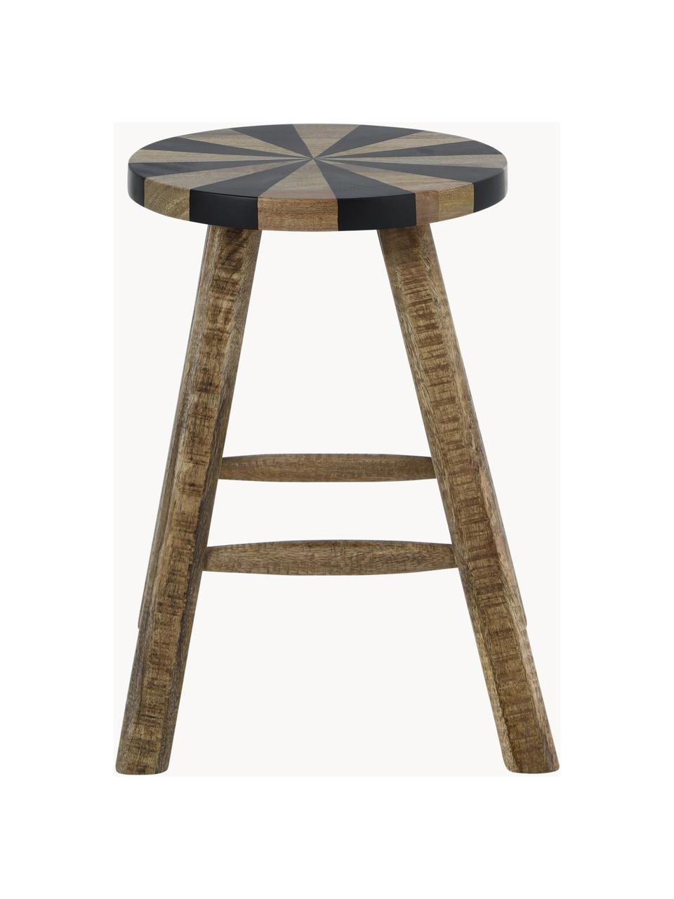 Tabouret en bois de manguier Karusell, Bois de manguier, Bois de manguier, Ø 32 x haut. 46 cm