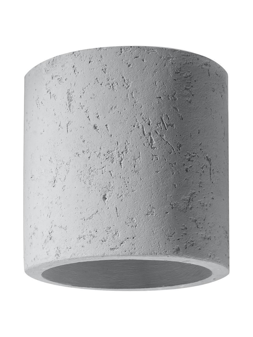 Wandlamp Roda, Beton, Gebroken wit, Ø 10 x H 12 cm