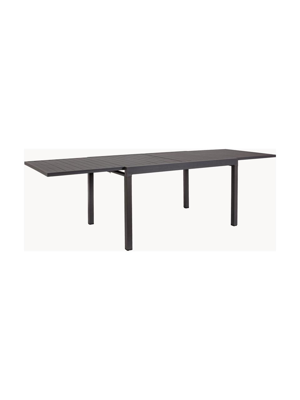 Table de jardin extensible Pelagius, 135 - 270 x 90 cm, Aluminium, revêtement par poudre, Anthracite, larg. 135 - 270 x prof. 90 cm