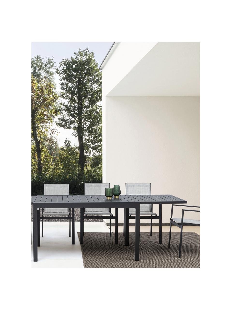 Mesa extensible para exterior Pelagius, 135-270 x 90 cm, Aluminio con pintura en polvo, Gris antracita, An 135-270 x F 90 cm