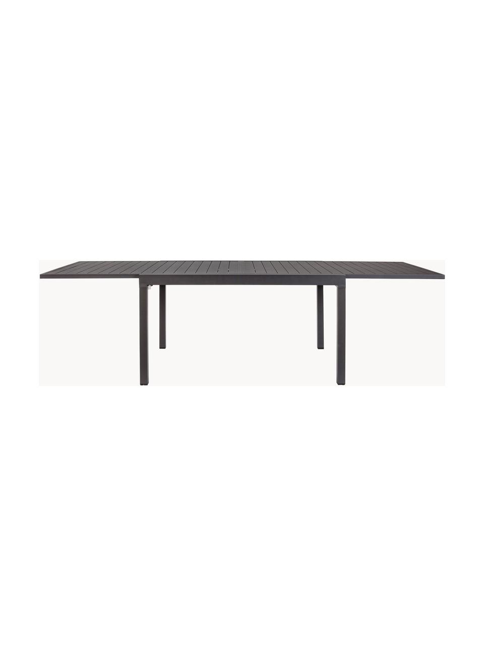 Table de jardin extensible Pelagius, 135 - 270 x 90 cm, Aluminium, revêtement par poudre, Anthracite, larg. 135 - 270 x prof. 90 cm