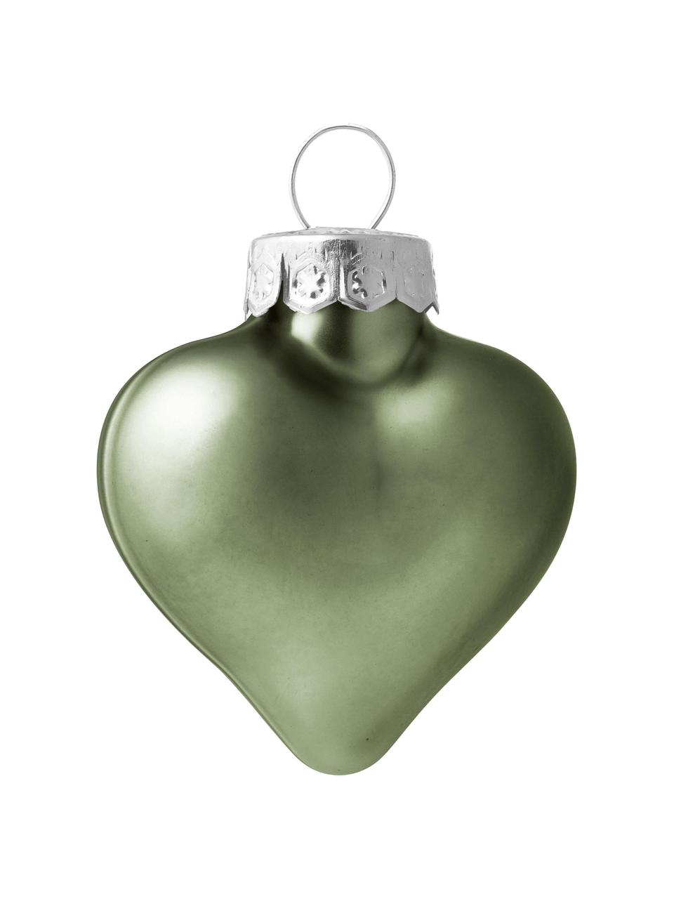 Kerstballen Evergreen, 12 stuks, Saliegroen, B 5 cm x H 4 cm