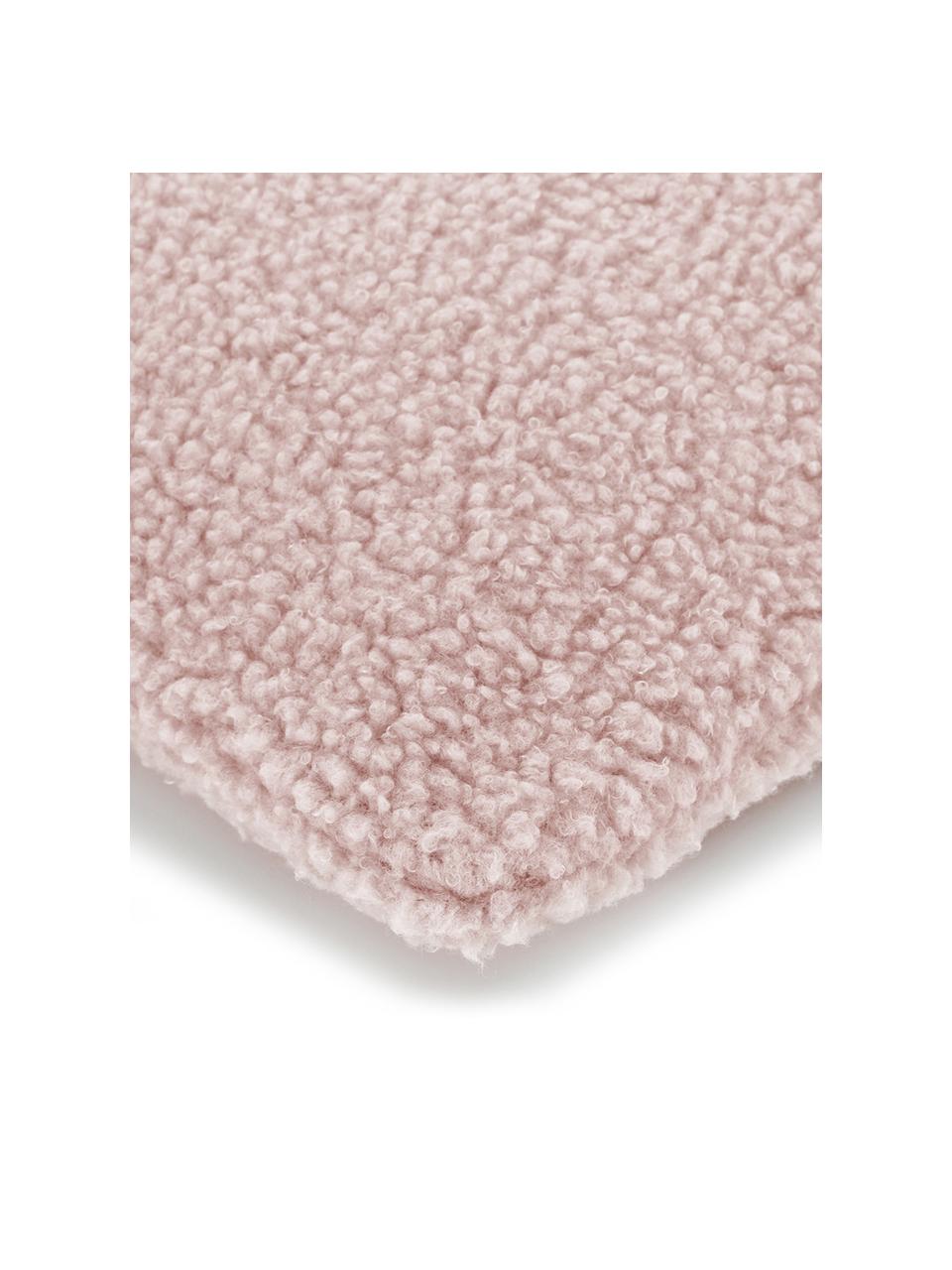 Federa arredo in teddy rosa Mille, Retro: 100% poliestere (teddy), Rosa, Larg. 45 x Lung. 45 cm