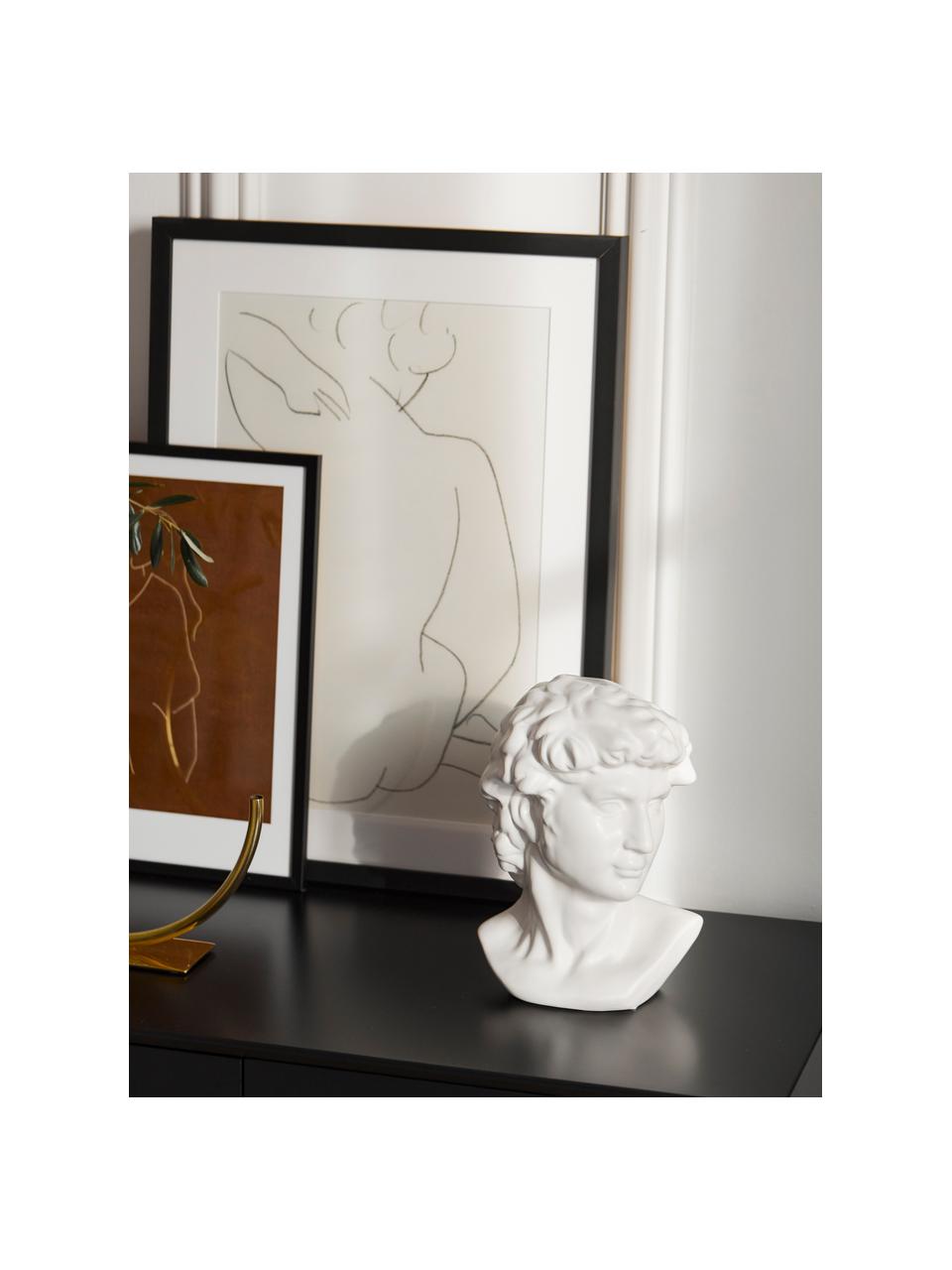 Decoratief object David, Polyresin, Wit, B 21 x H 29 cm