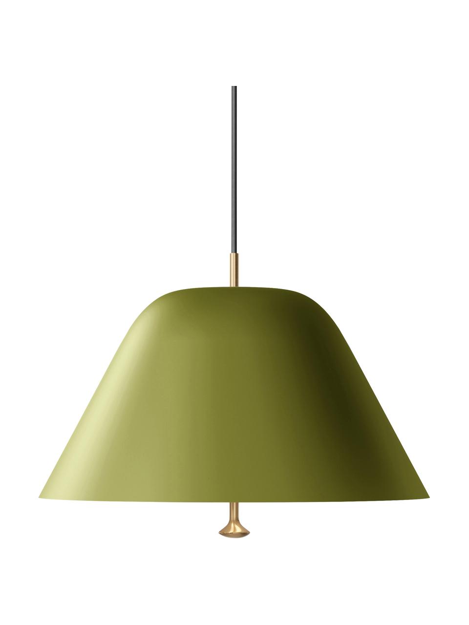 Lámpara de techo Rero, Pantalla: metal recubierto, Cable: plástico, Verde, Ø 28 x Al 22 cm