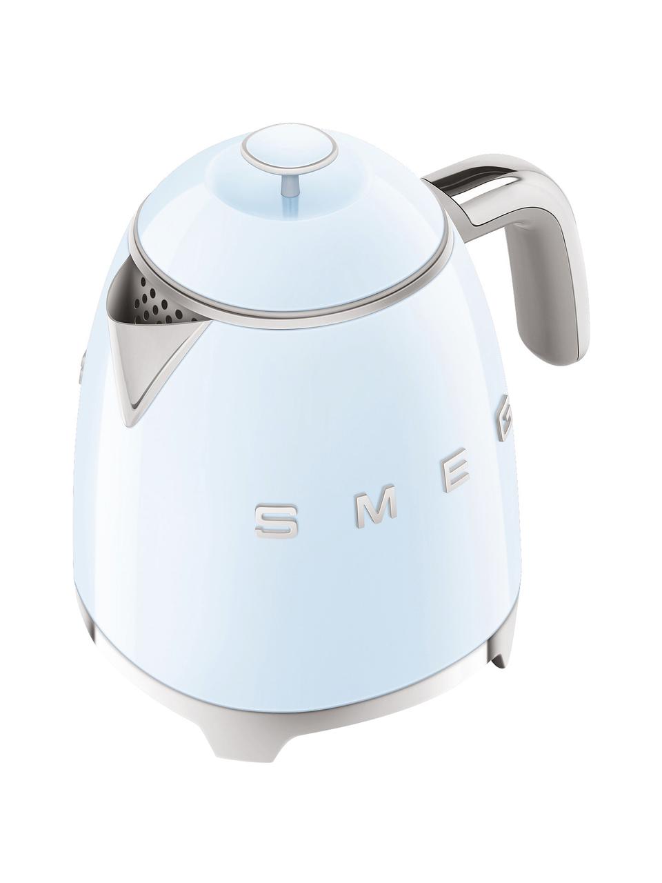 Wasserkocher 50's Style, 800 ml, Edelstahl, lackiert, Hellblau, B 20 x H 20 cm