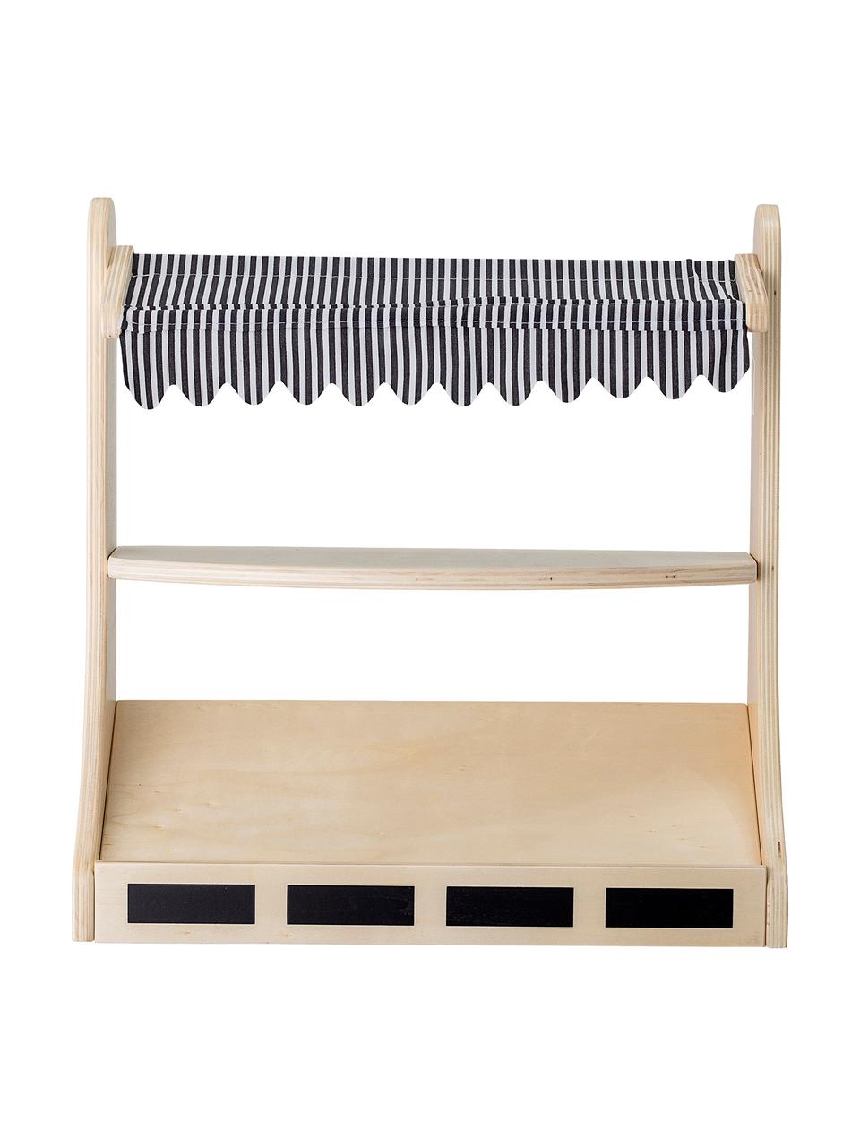 Stoisko sklepowe Minishopper, Stelaż: drewno warstwowe, metal, Drewno naturalne, czarny, biały, S 40 x W 41 cm