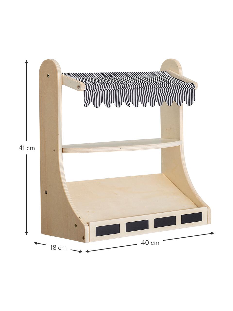 Kaufladen Minishopper, Gestell: Schichtholz, Metall, Holz, Schwarz, Weiß, B 40 x H 41 cm