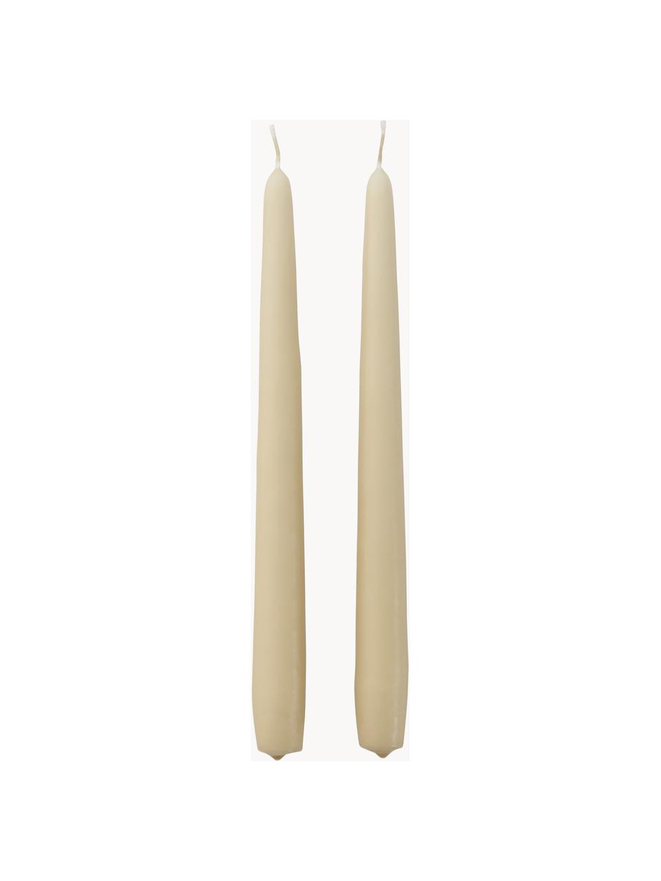 Stabkerzen Madeon, 2 Stück, 40% Stearin, 60 % Paraffin, Beige, H 25 cm