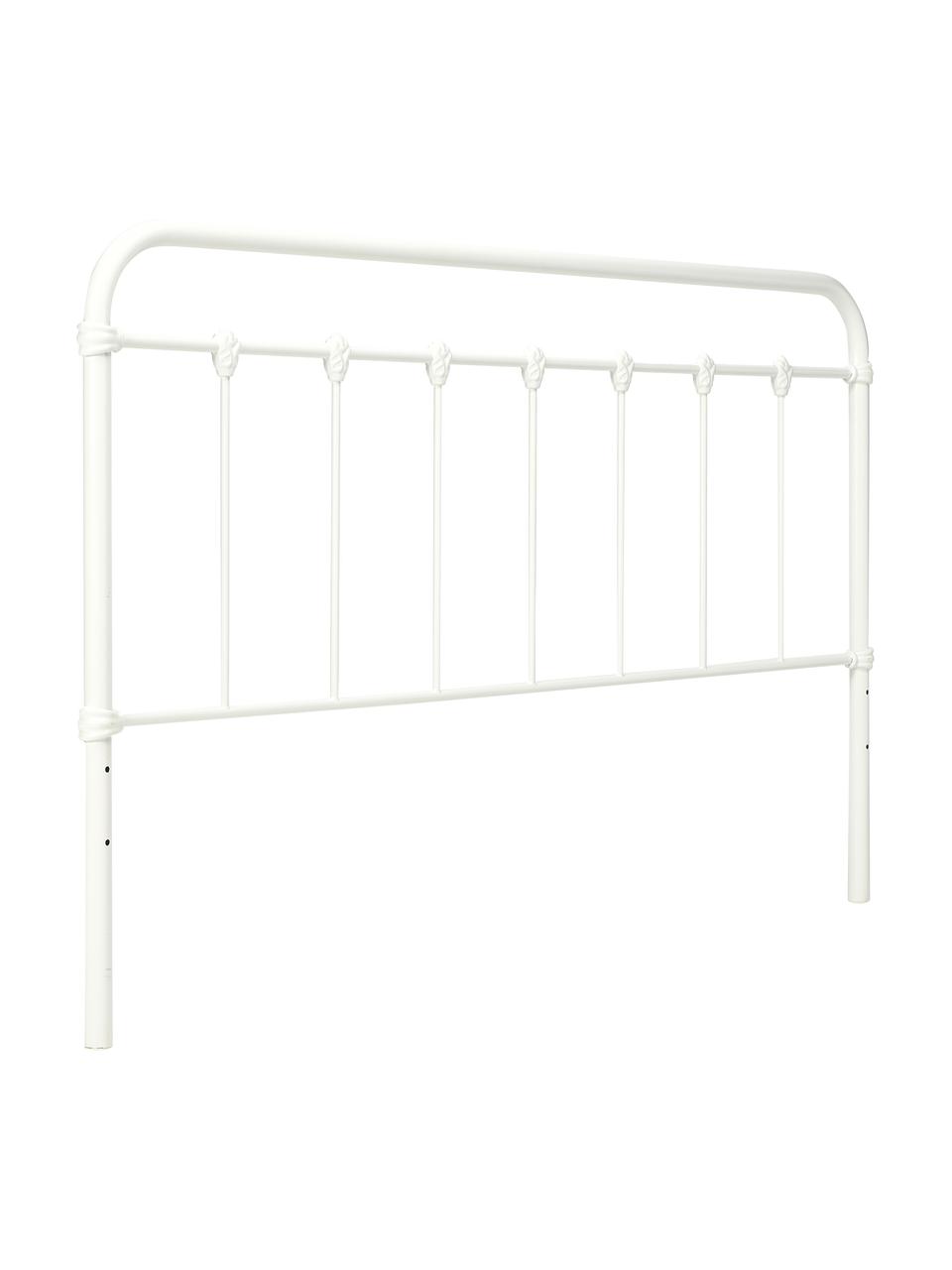 Tête de lit métal blanc Industrial, Métal, revêtement par poudre, Blanc, larg. 189 x haut. 114 cm