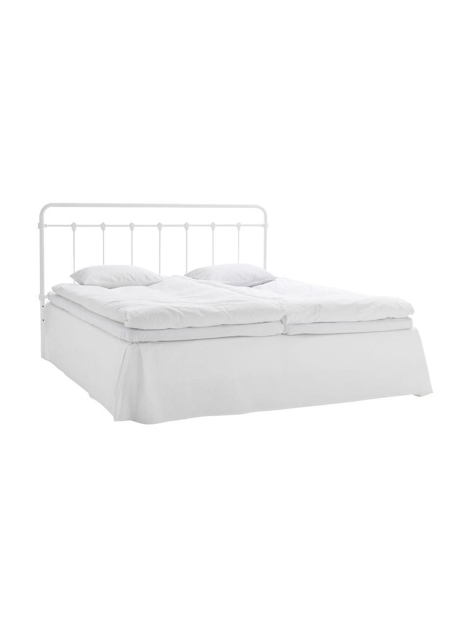 Tête de lit métal blanc Industrial, Métal, revêtement par poudre, Blanc, larg. 189 x haut. 114 cm