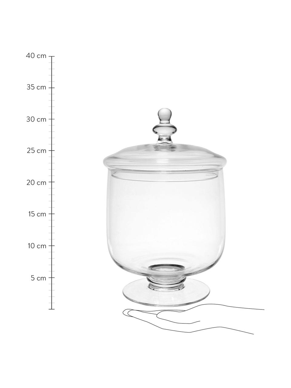 Aufbewahrungsglas Guimauve, Glas, Transparent, Ø 20 x H 35 cm