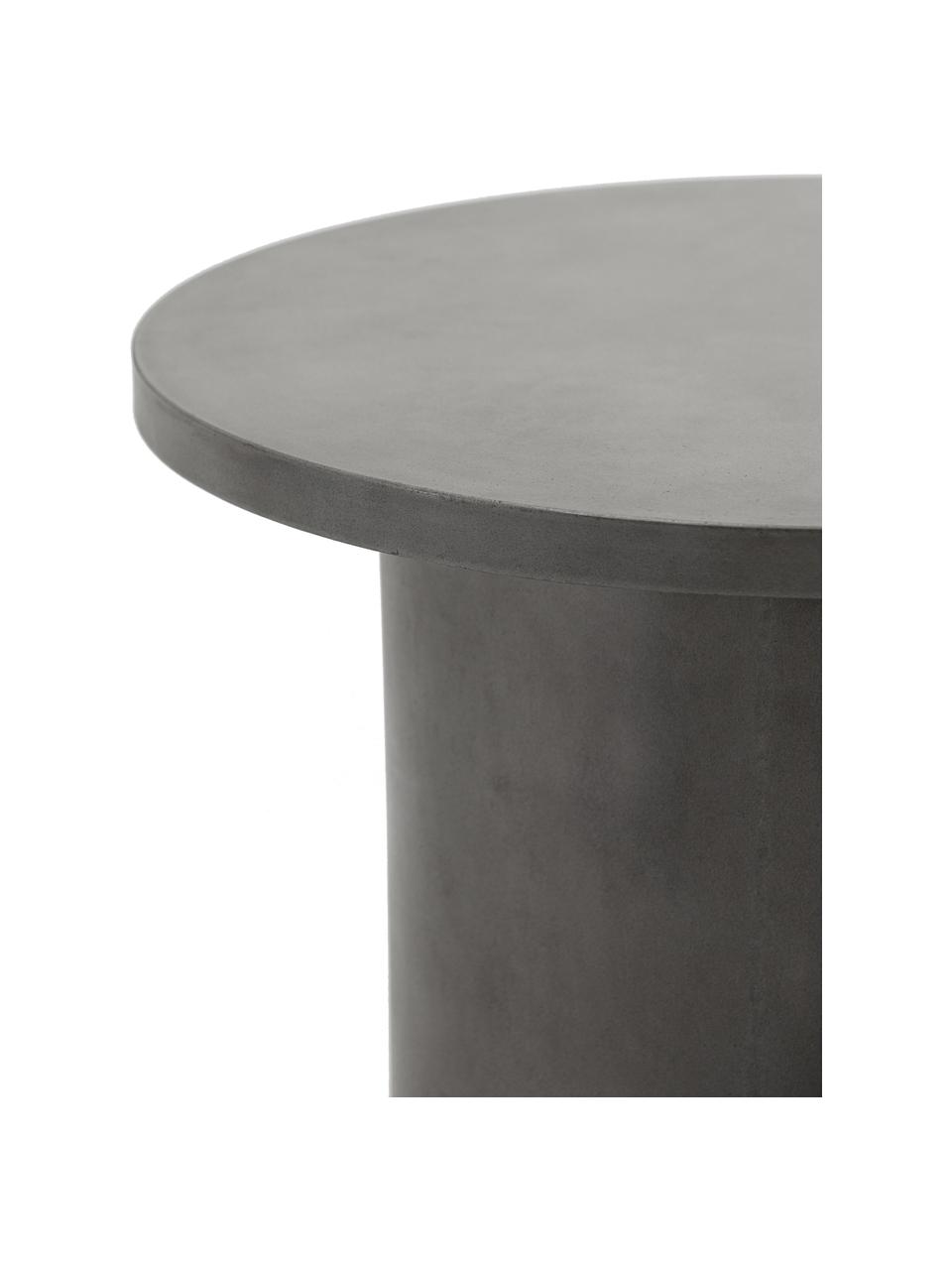 Handgemaakte tuinsalontafel Stone, Beton, Grijs, Ø 65 x H 45 cm