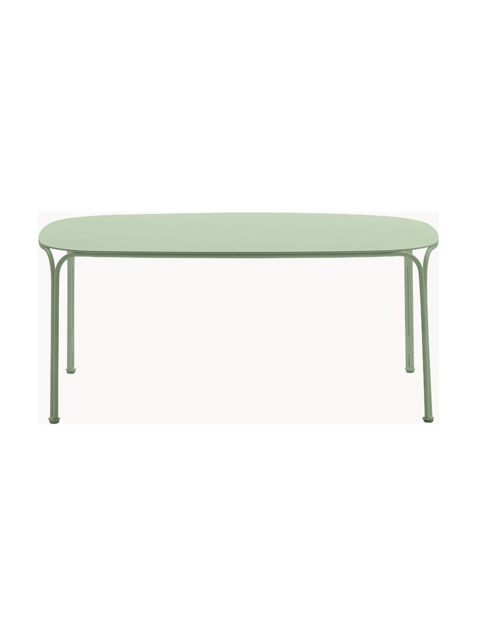 Mesa de centro para exterior Hiray, Acero galvanizado pintado, Verde salvia, An 90 x F 59 cm