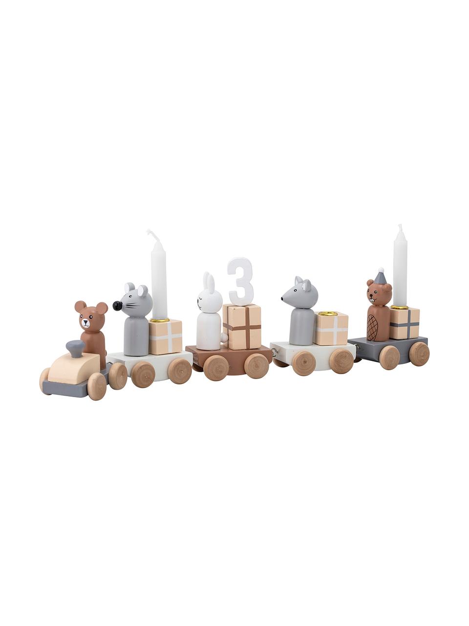 Deko-Objekt Birthday, Mitteldichte Holzfaserplatte (MDF), Mehrfarbig, B 38 x H 11 cm