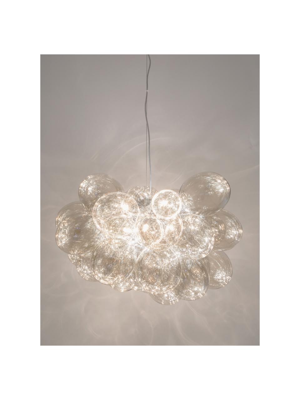 Ručně foukané závěsné LED svítidlo Gross, Béžová, Ø 62 cm, V 50 cm