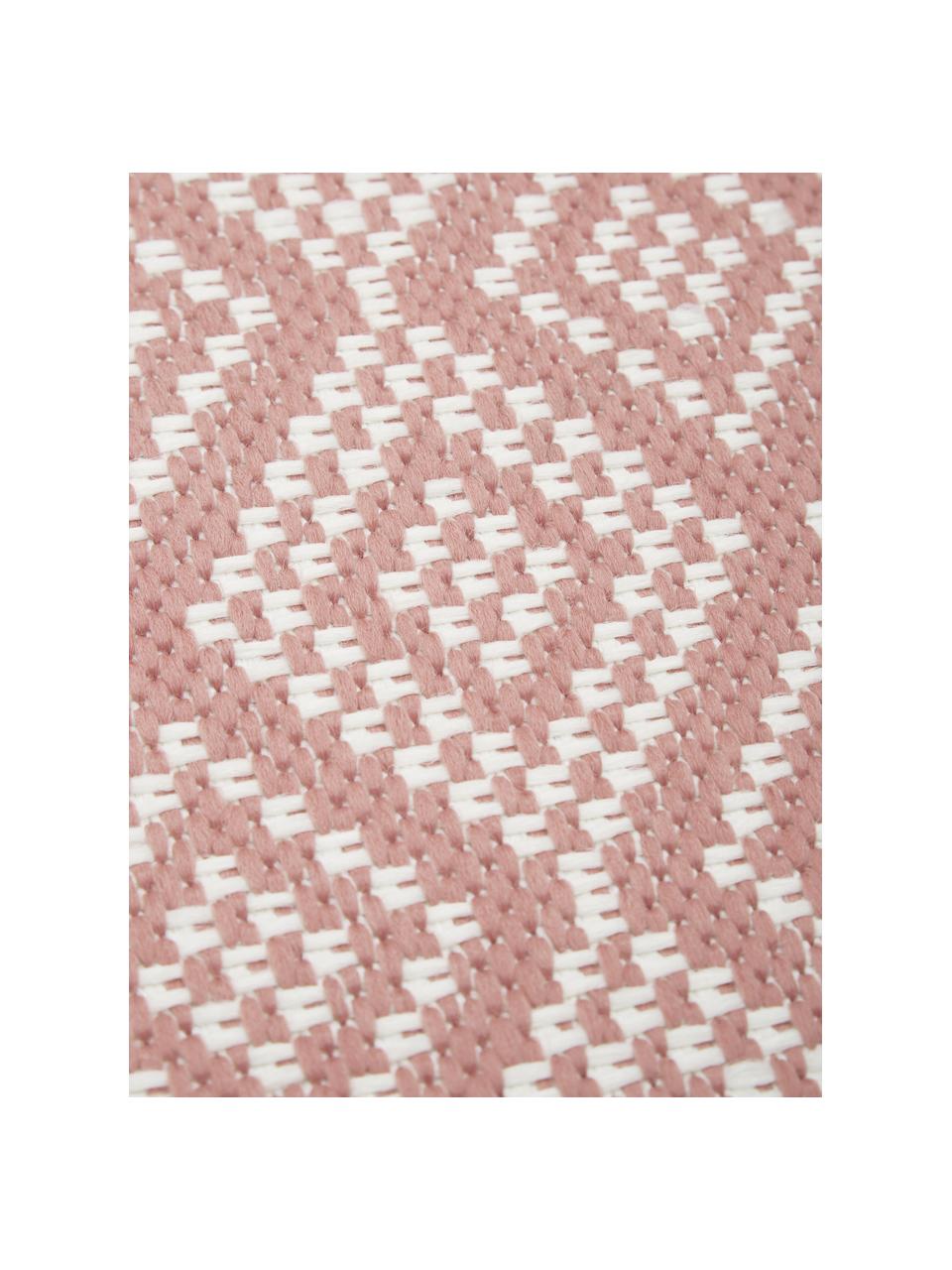 Tapis d'extérieur ethnique Capri, Blanc, rouge