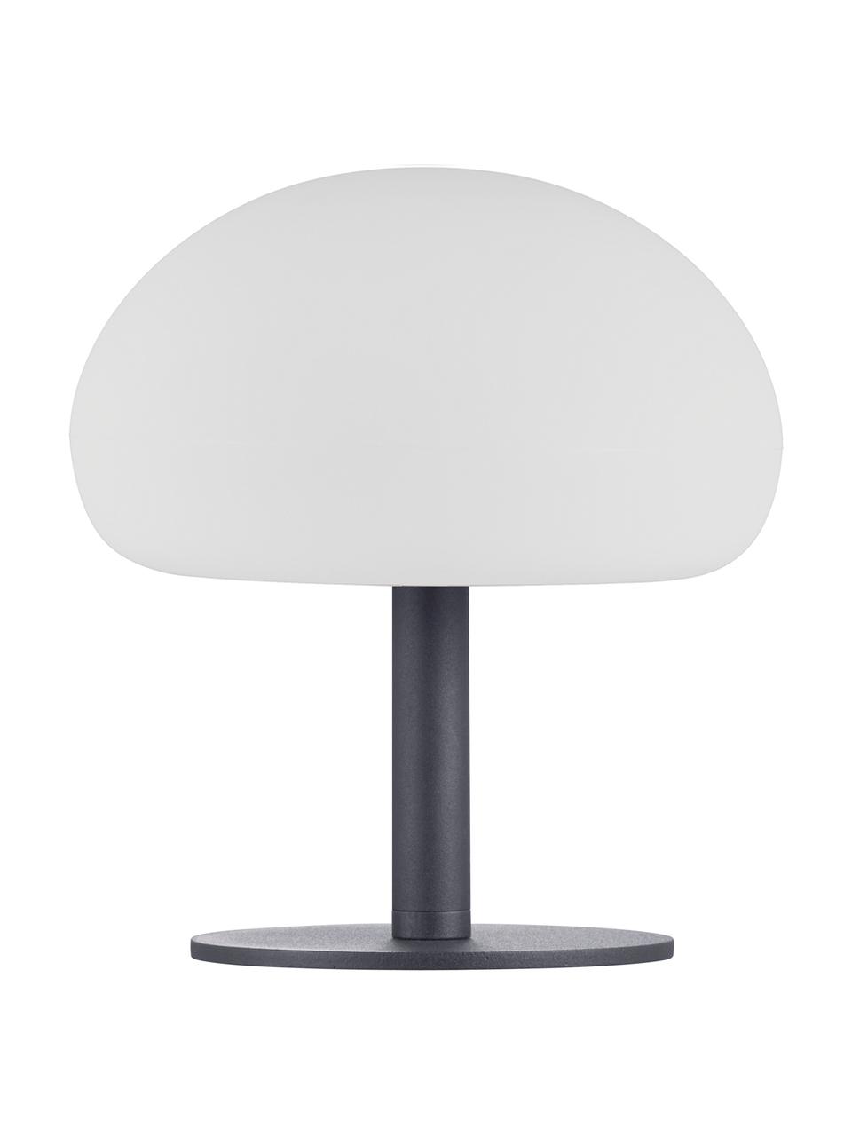 Lampada da tavolo portatile e dimmerabile da esterno Sponge, Paralume: materiale sintetico, Bianco, nero, Ø 20 x Alt. 22 cm