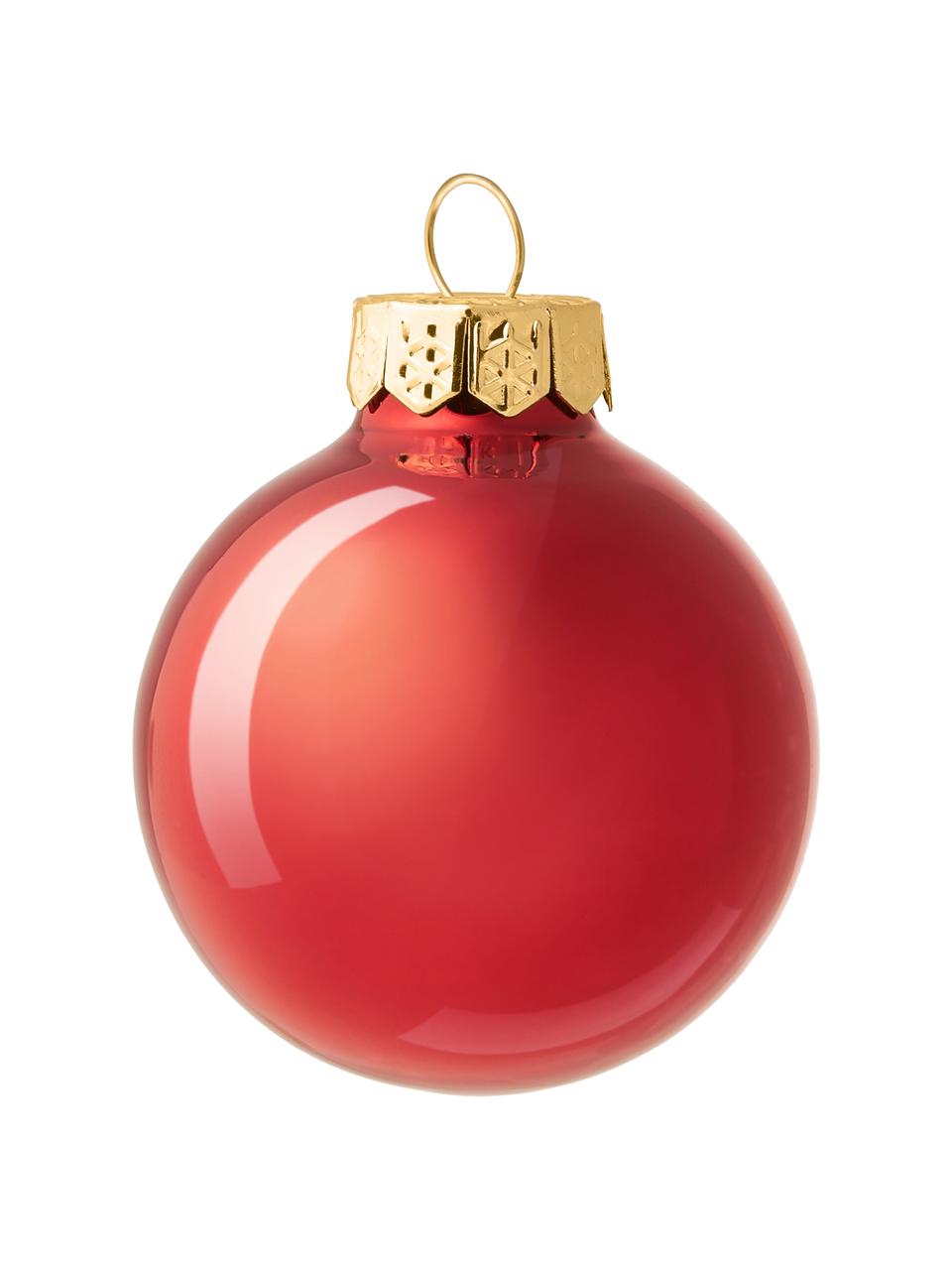 Boules de Noël Evergreen, 6 pièces, Rouge, Ø 4 cm, 16 pièces