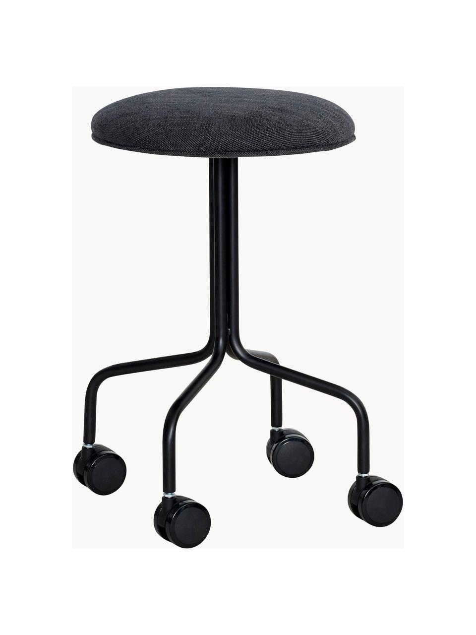 Tabouret de bureau Architect, Noir, Ø 44 x haut. 53 cm