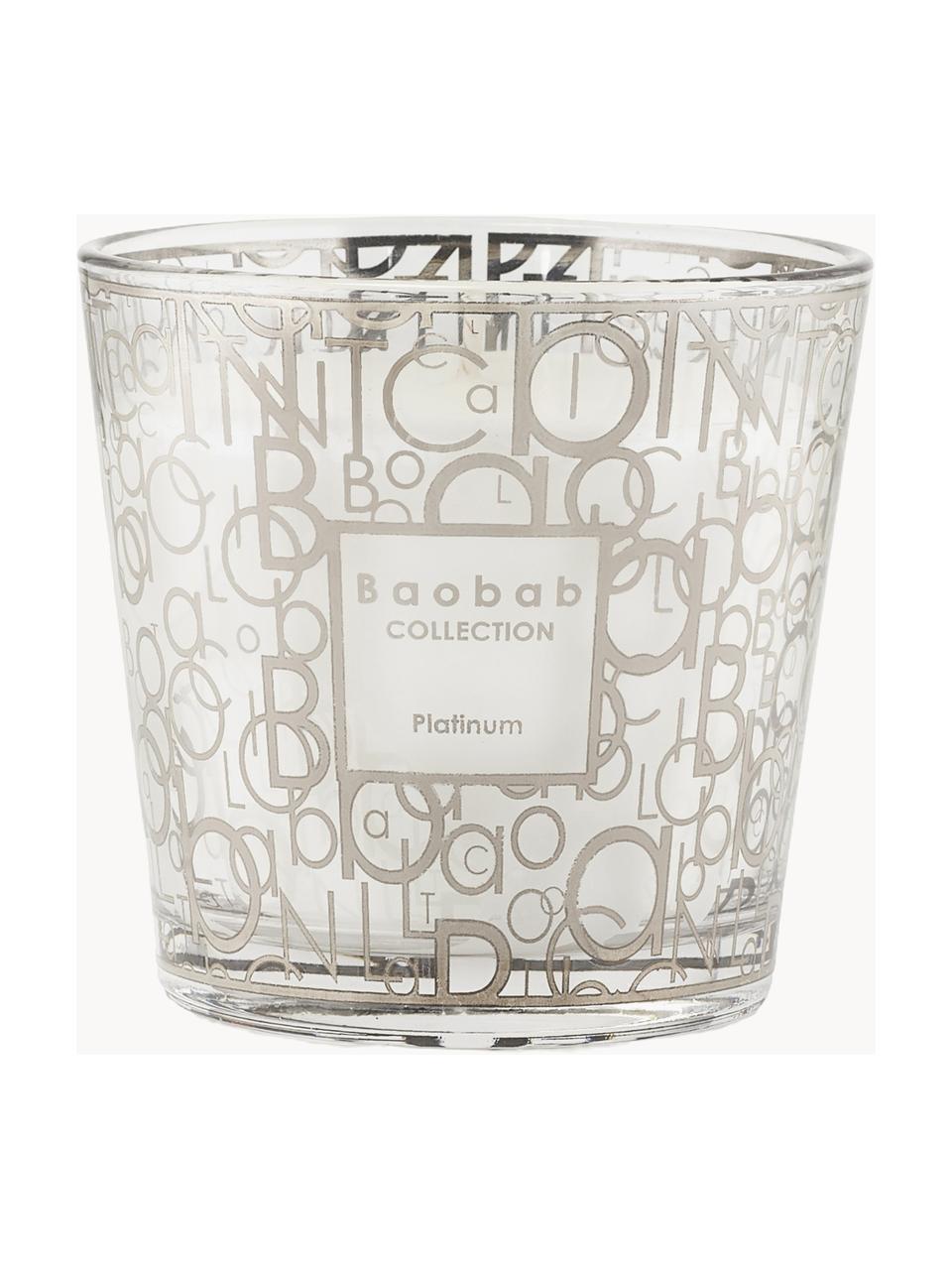 Vonná svíčka My First Baobab Platinum (ambra, muškátový oříšek a vetiver), Ambra, muškátový oříšek a vetiver, Š 10 cm, V 10 cm