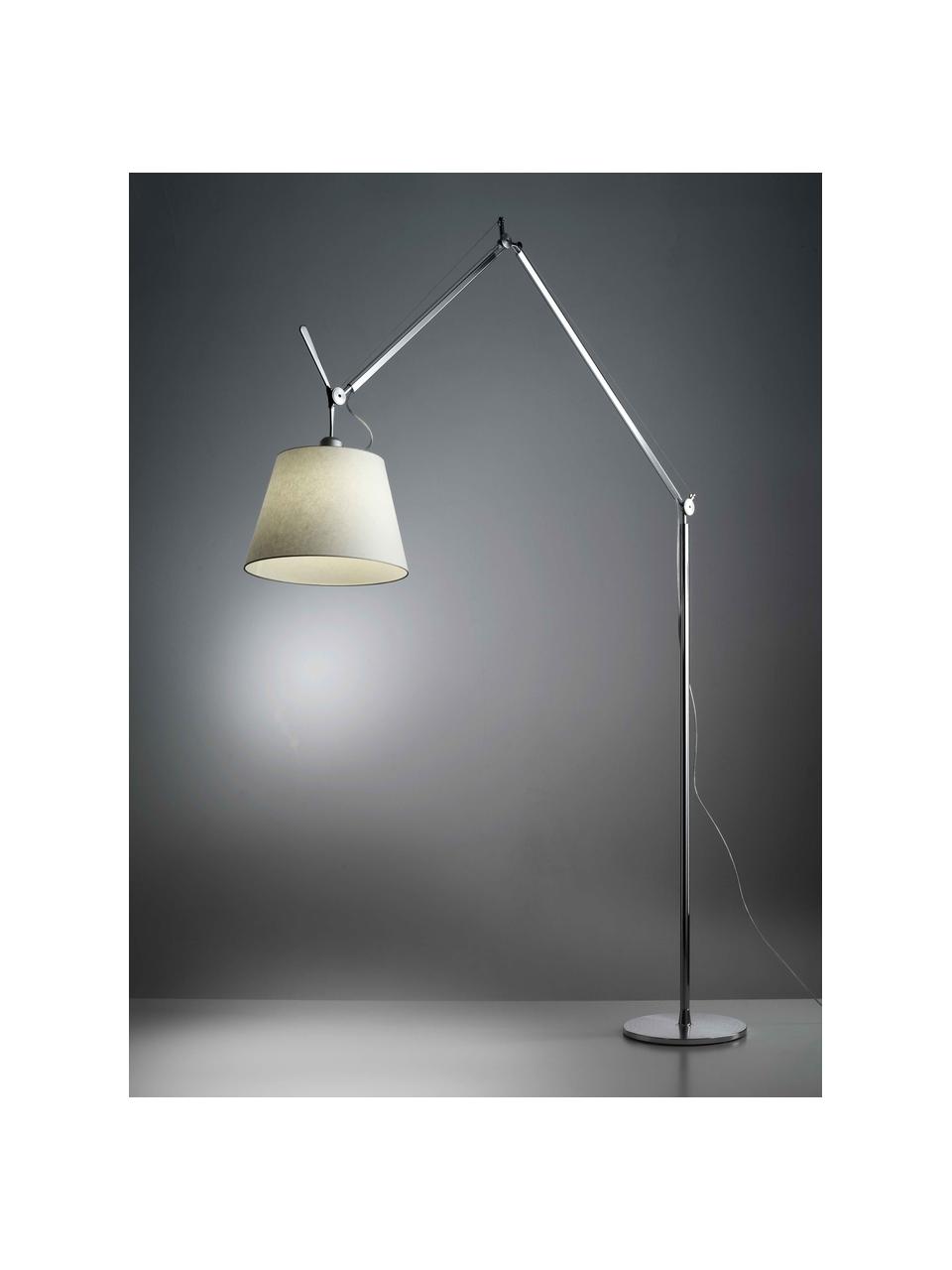 Grande liseuse orientable Tolomeo Mega, Jaune pâle, argenté, haut. 238 cm