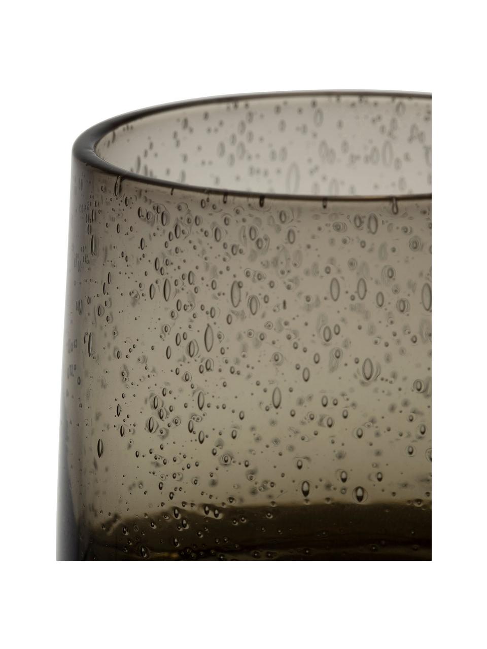Pohár na vodu so vzduchovými bublinkami Lorea, 6 ks, Sivá