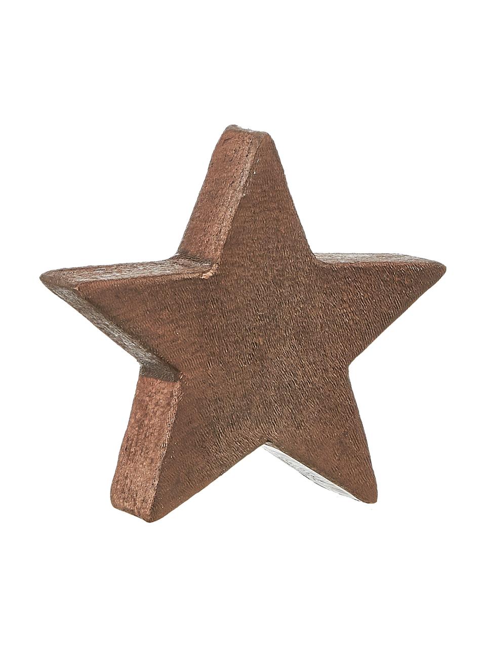 Deko-Objekt Mace-Star, Aluminium, beschichtet, braun, 15 x 15 cm