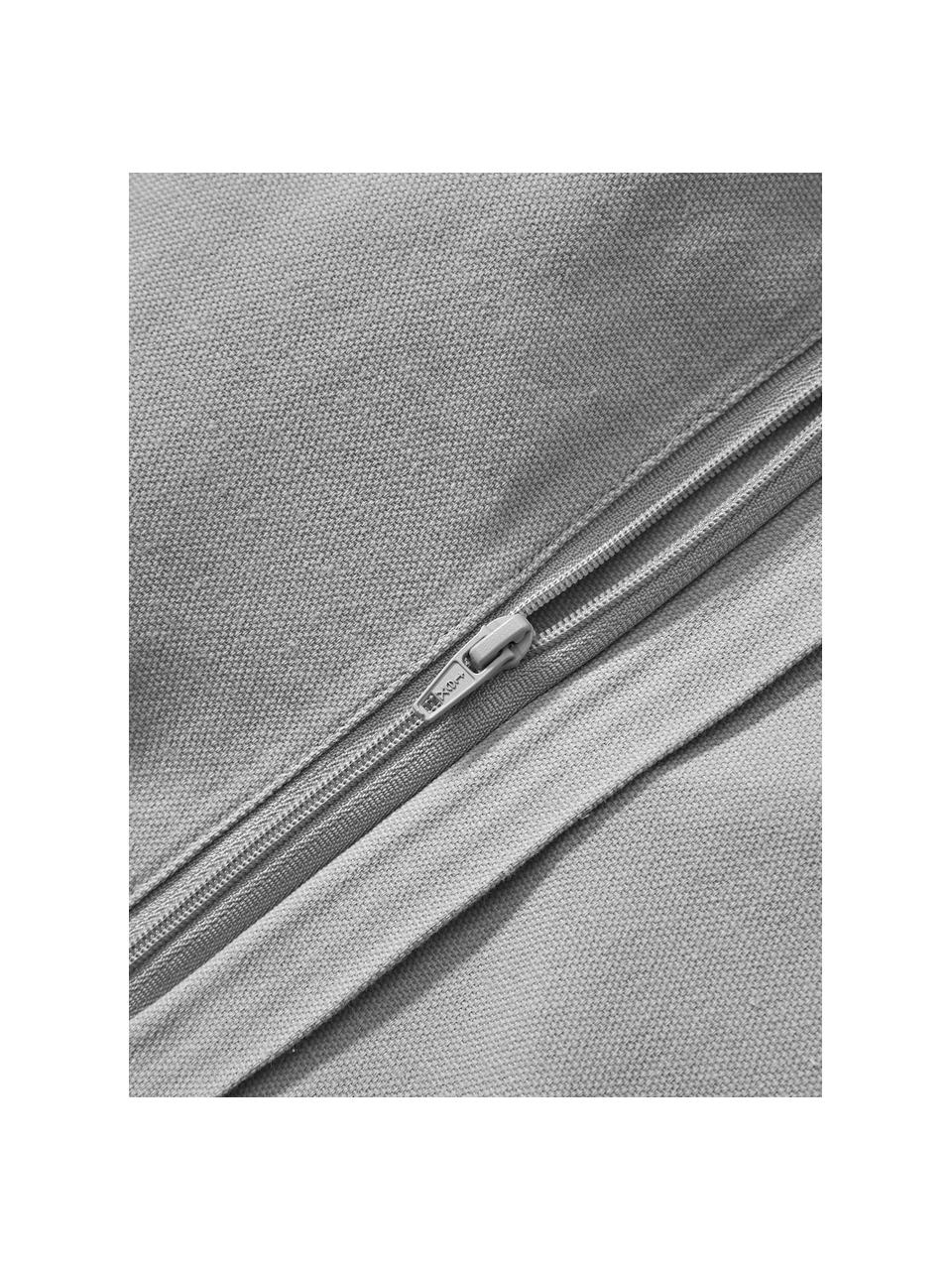 Povlak na polštář z bavlněného perkálu s všívaným vzorem Faith, 100 % bavlna, Šedá, Š 40 cm, D 60 cm