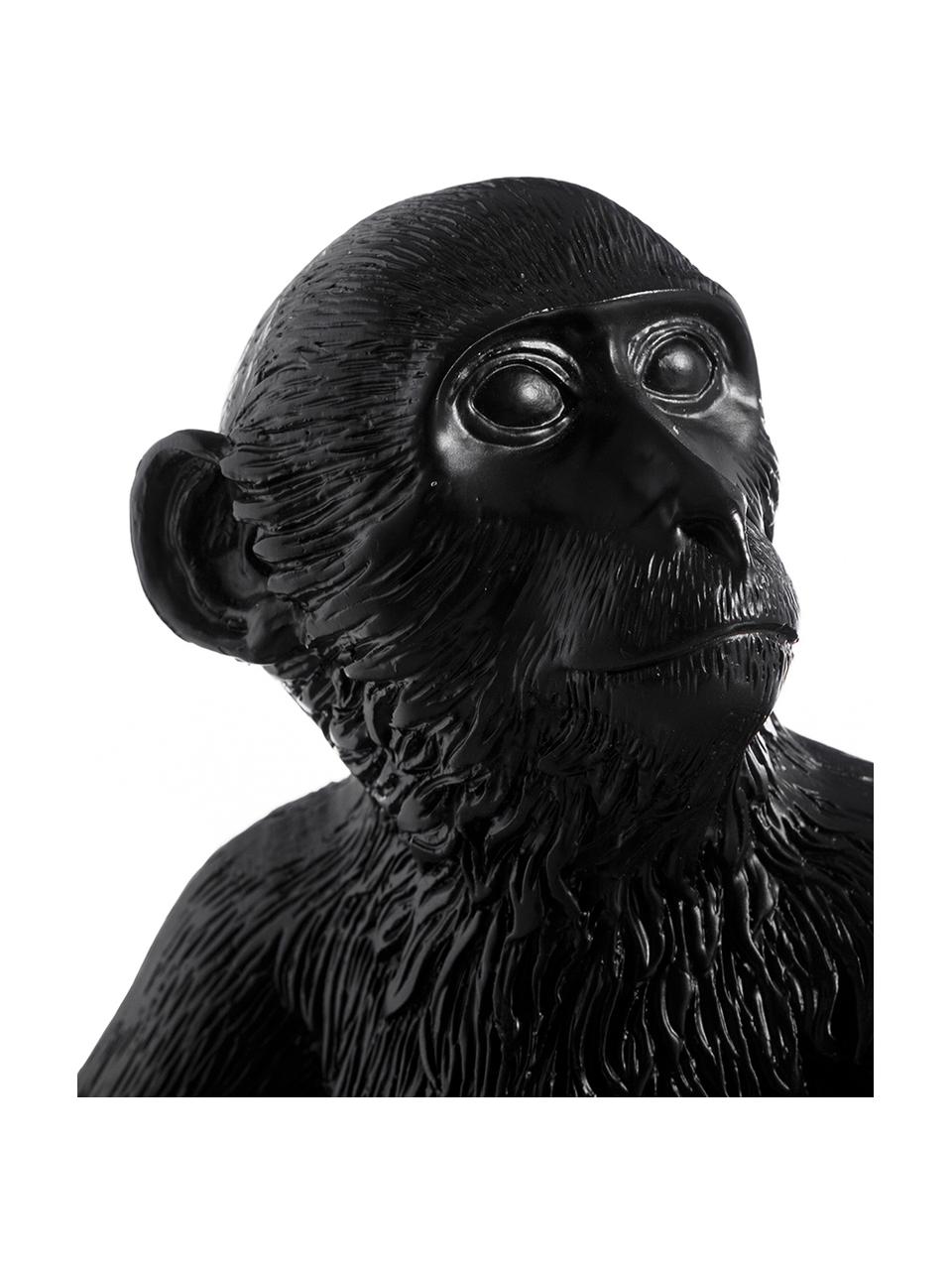 Tafellamp Monkey, Polyresin, Zwart, 31 x 31 cm