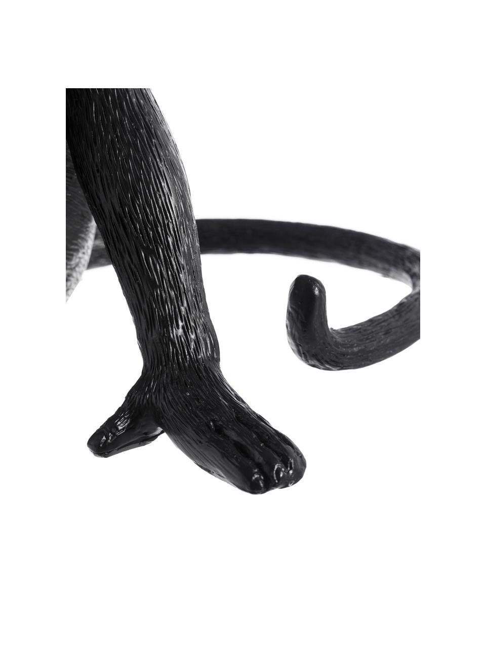 Lámpara de mesa de diseño Monkey, Lámpara: poliresina, Cable: plástico, Negro, An 31 x Al 31 cm