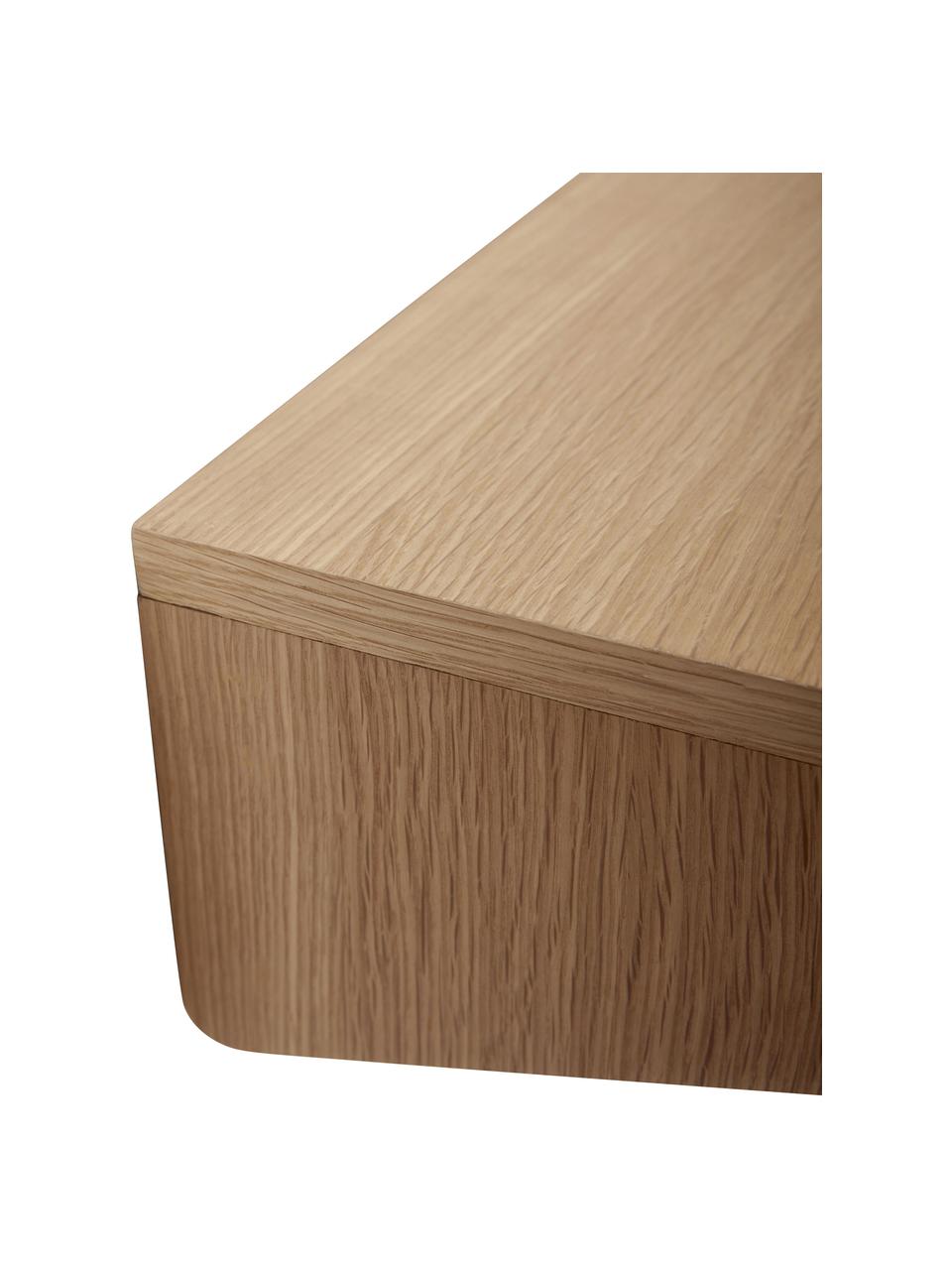 Wandbureau Folk van eikenhout, Eikenhout, FSC-gecertificeerd, Eikenhout, B 80 x D 35 cm