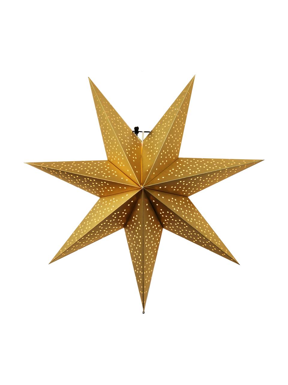 Leuchtstern Dot aus Papier, mit Stecker, Goldfarben, Ø 70 cm