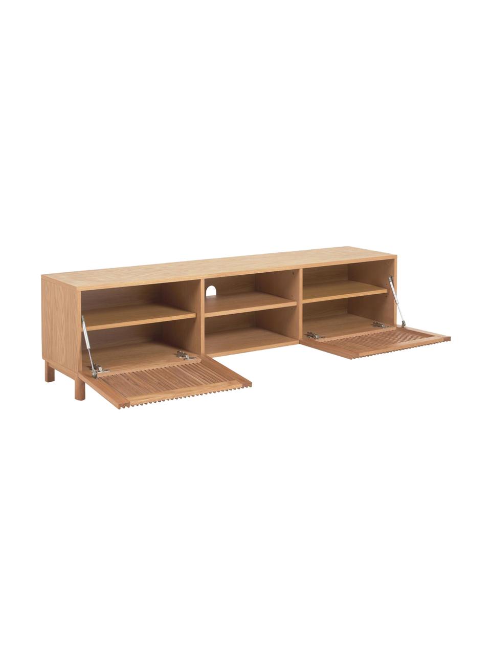 Credenza in legno di quercia Beyla, Legno di quercia, Larg. 180 x Alt. 50 cm